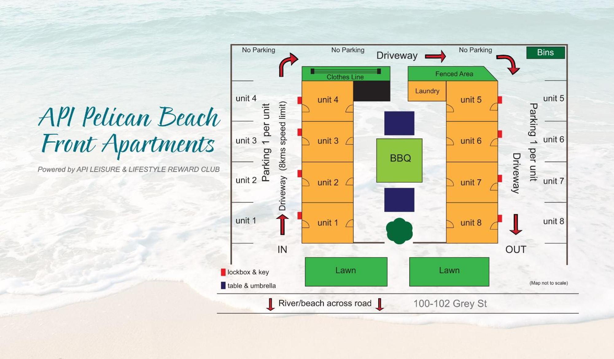 Api Pelican Beach Front Apartments 칼바리 외부 사진